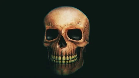 Skull Halloween Video Loop Видео 118505445
