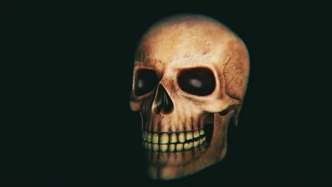 Skull Halloween Video Loop Видео 118505451