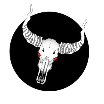 Skull- hand drawn illustration Stock Illustration
