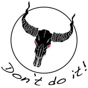 Skull- hand drawn illustration Stock Illustration