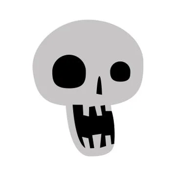 Skull head icon vector design Stock Illustration