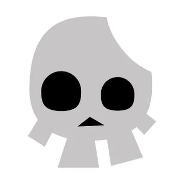 Skull head icon vector design Stock Illustration