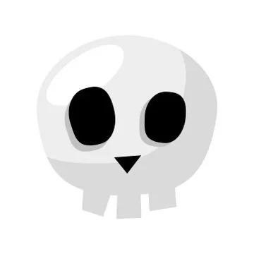 Skull head icon vector design Stockillustratie