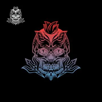 Skull head Stock Illustration