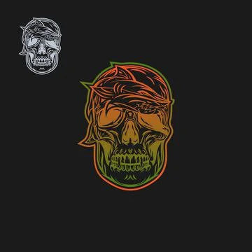Skull head Stock Illustration