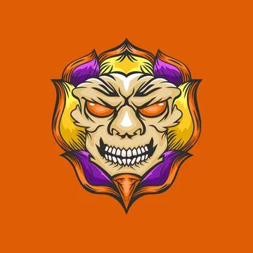 Skull head Stock Illustration