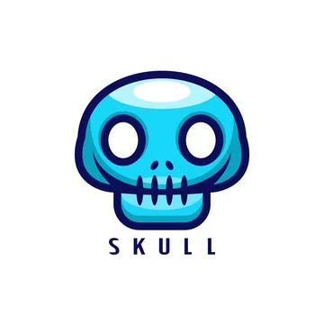Skull head Illustrazione stock
