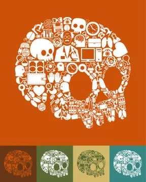 Skull icon Stock Illustration