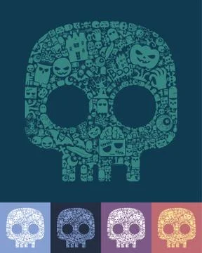 Skull icon Stock Illustration