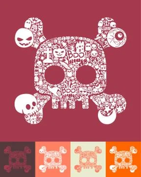 Skull icon Stock Illustration