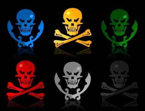 Skull icon Stock Photos