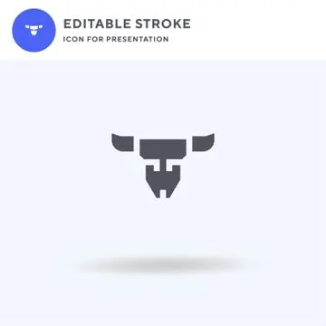 Skull icon vector, filled flat sign, solid pictogram isolated on white, logo  Stockillustratie