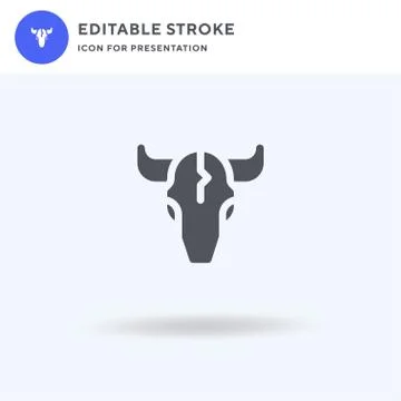 Skull icon vector, filled flat sign, solid pictogram isolated on white, logo  イラスト素材