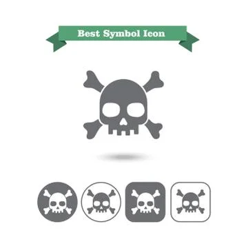 Skull icons 스톡 일러스트