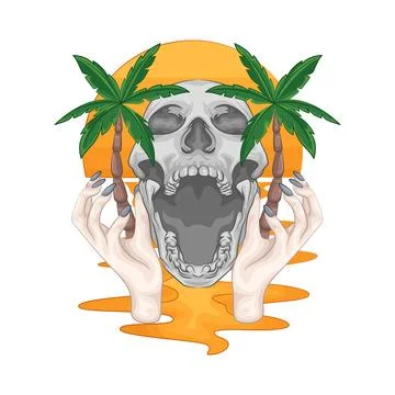 Skull Illustration Stock Illustration