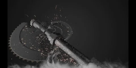 Skull Logo 스톡 After Effects