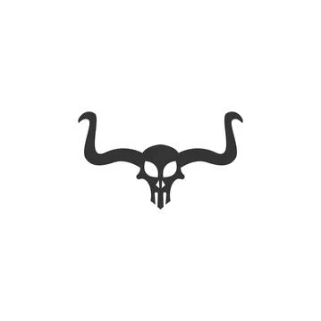 Skull logo icon design vector template 스톡 일러스트