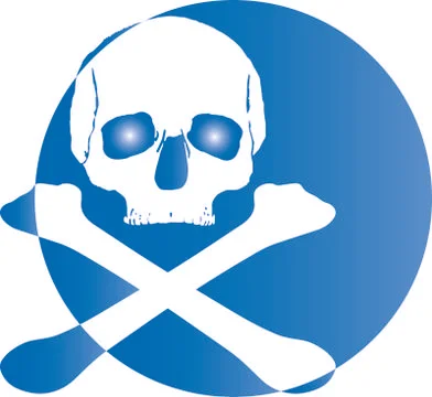 Skull logo icon Stock Illustration