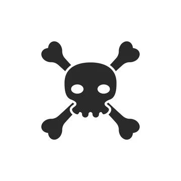 Skull logo icon vector イラスト素材