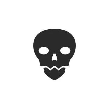 Skull logo icon vector Illustrazione stock