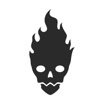 Skull logo icon vector Illustrazione stock
