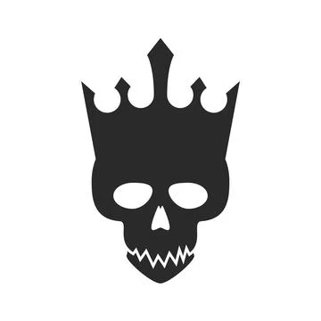 Skull logo icon vector Illustrazione stock