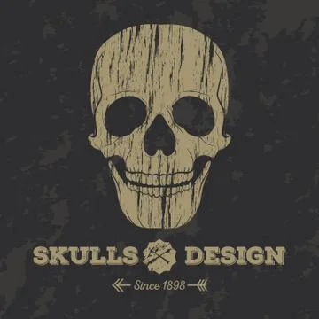Skull logo Stock Illustration