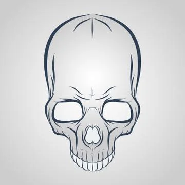 Skull logo Stock Illustration
