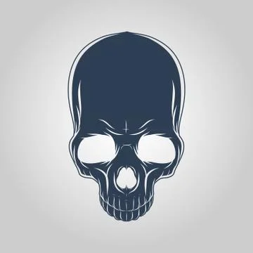 Skull logo Stock Illustration