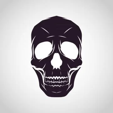 Skull logo Stock Illustration