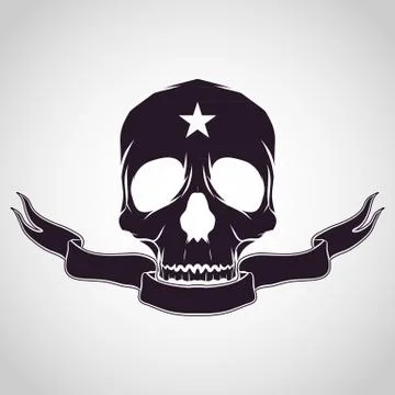 Skull logo Stock Illustration