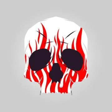 Skull logo Stock Illustration