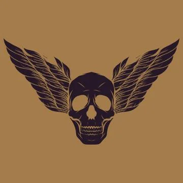 Skull logo Stock Illustration