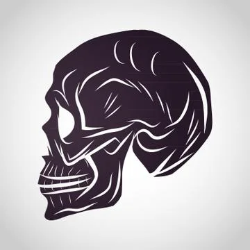 Skull logo Stock Illustration