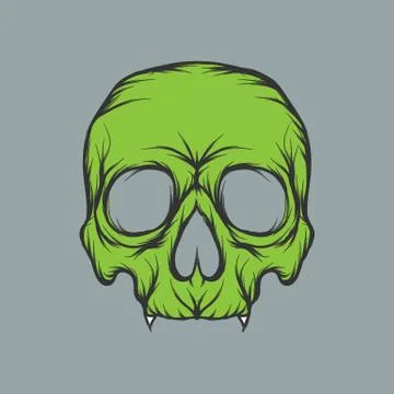 Skull logo Stock Illustration