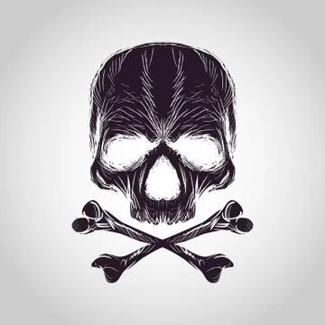 Skull logo Stock Illustration