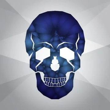 Skull logo Stock Illustration