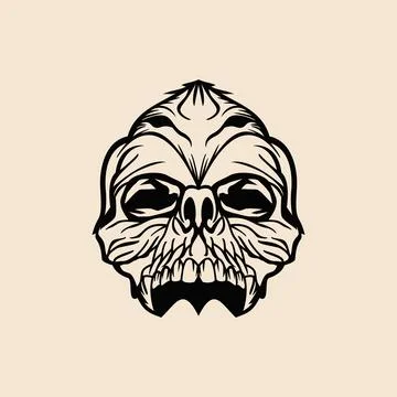 Skull logo Stock Illustration