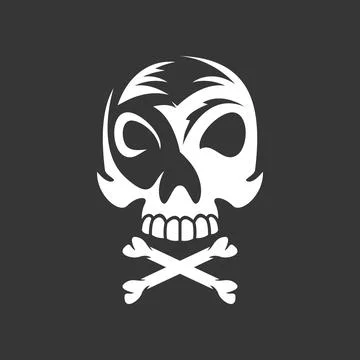 Skull logo Stock Illustration