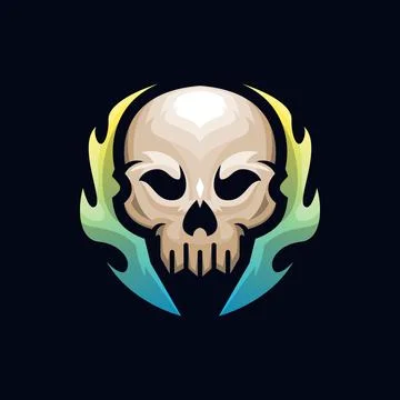 Skull logo Stock Illustration