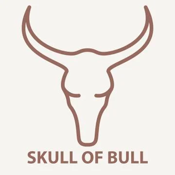 Skull logo template Stock Illustration
