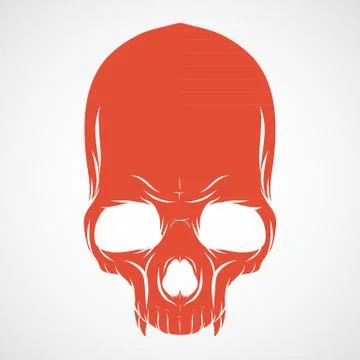Skull logo vector Stock Illustration