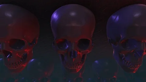 Skull Loop Stock Footage 76981031
