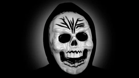 Skull mask Stock Footage 80356908