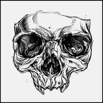 Skull Mask Stock Illustration