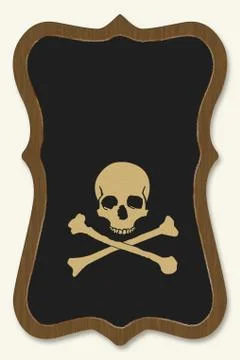 Skull in the mirror Stock Illustration