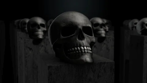 Skull Monuments Stockbeeldmateriaal 116330447
