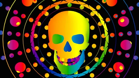 Skull Mood 4K 01 Vidéo 118660369
