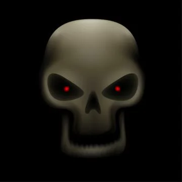 Skull with no teeth Stock Illustration