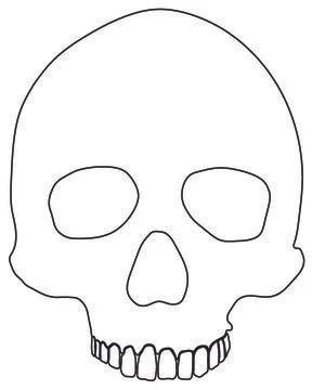 Skull Outline Stock Illustration